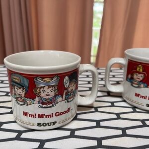 Campbells Vintage m’mmm mmmm good soup cup set of 2